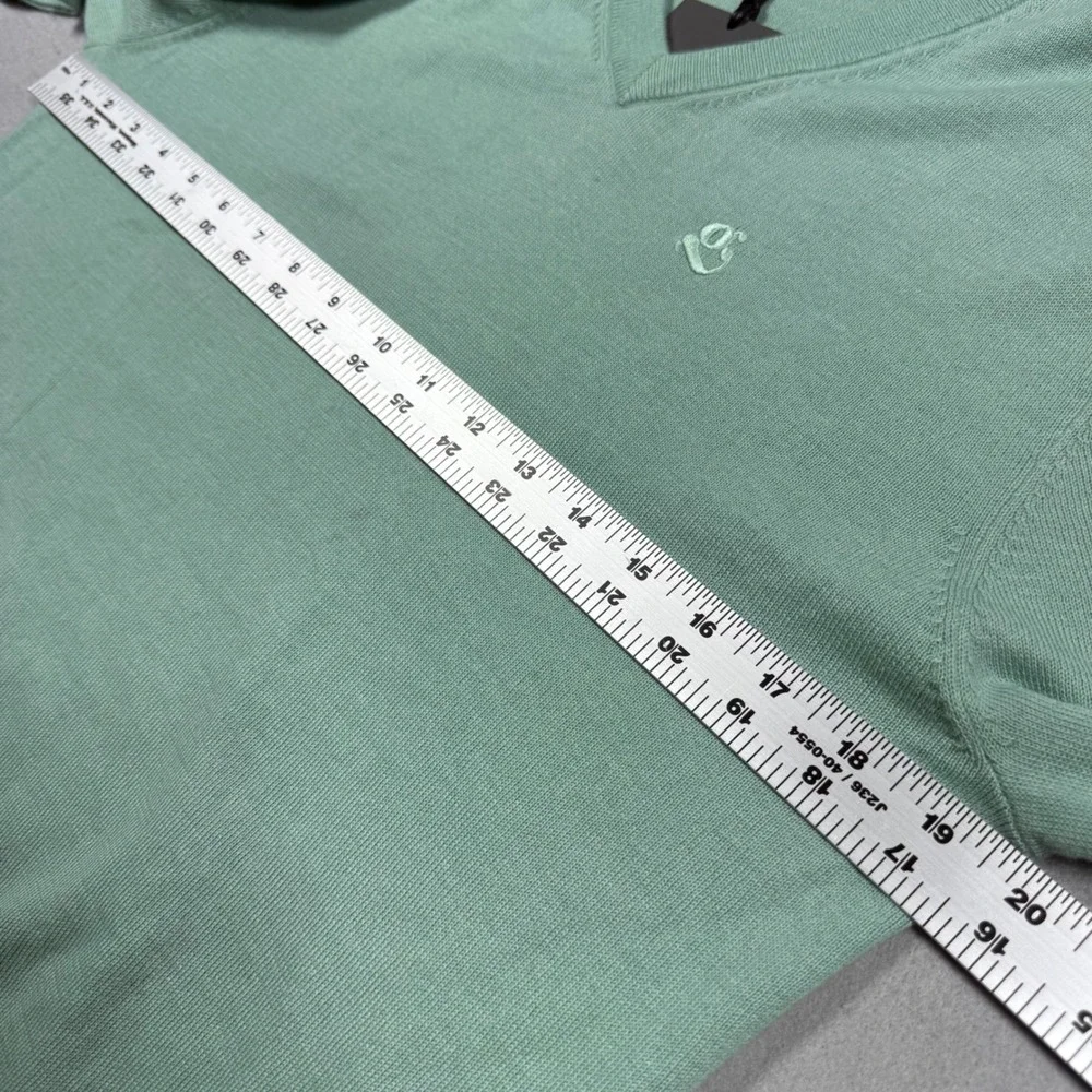 G/FORE Mens Mint Green 100% Cashmere V-Neck Golf Sweater NWT Small